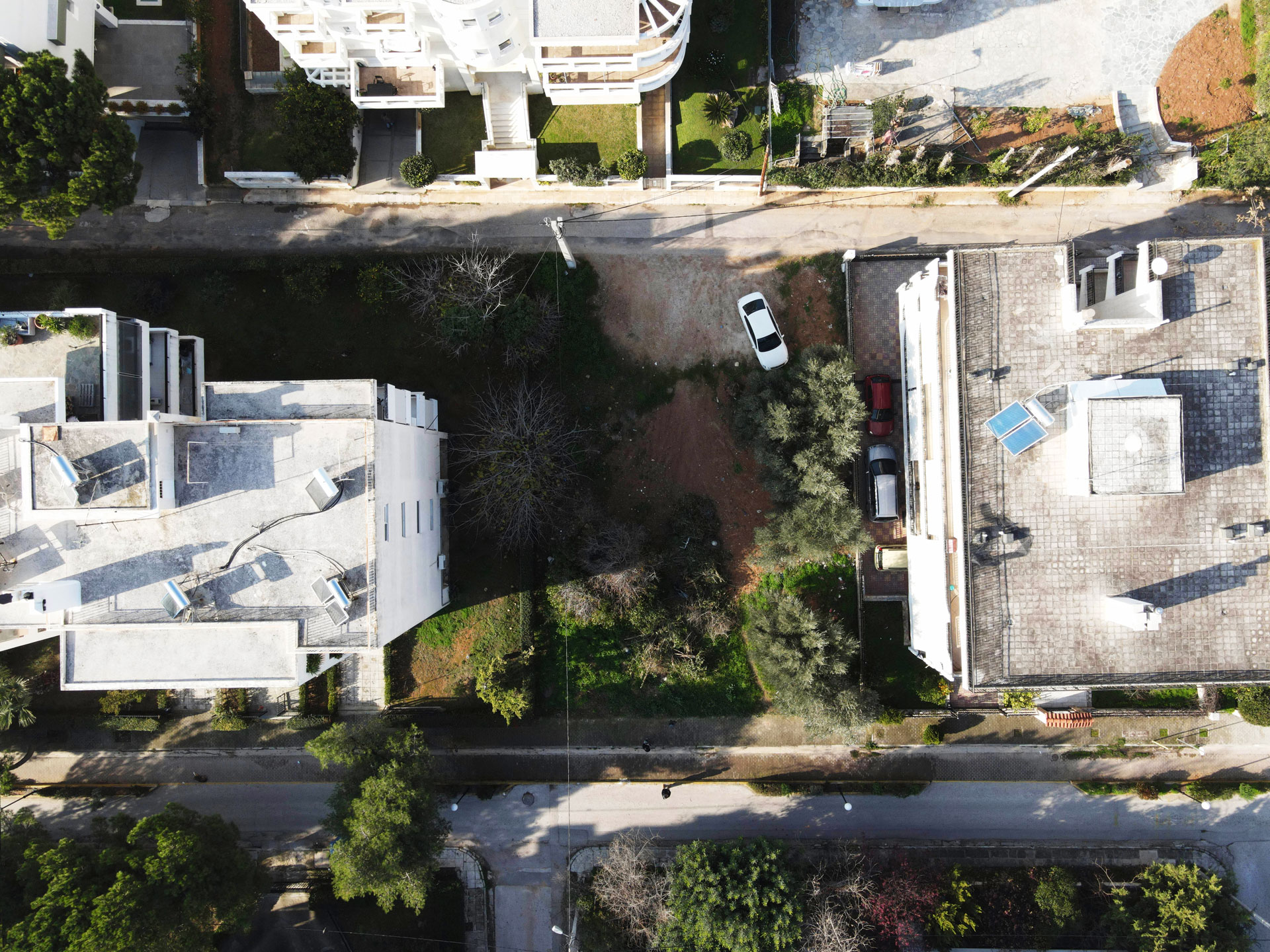 building plot aerial view residence kalogeriko greece