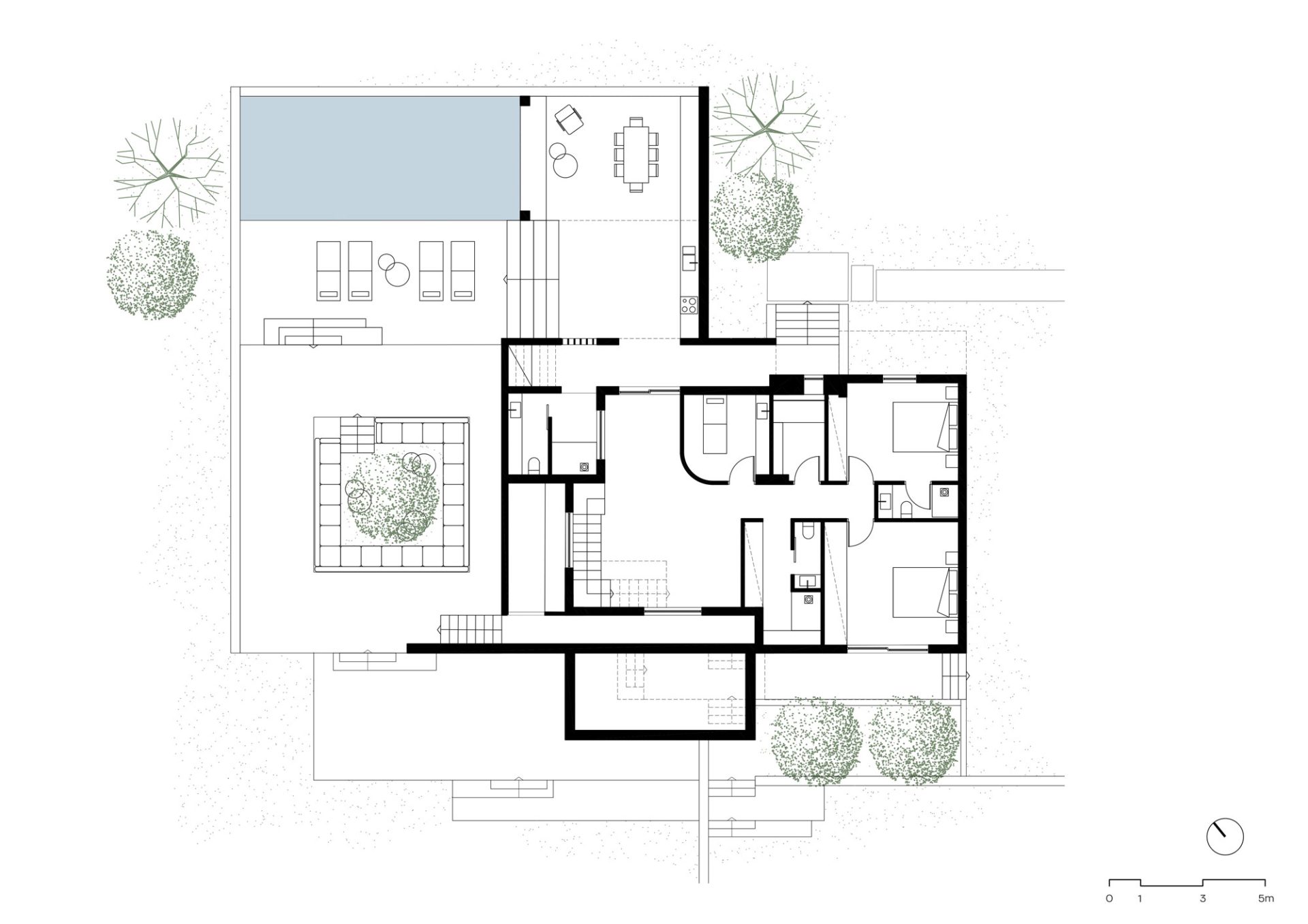 villa aura ground floor plan Peloponnese Greece