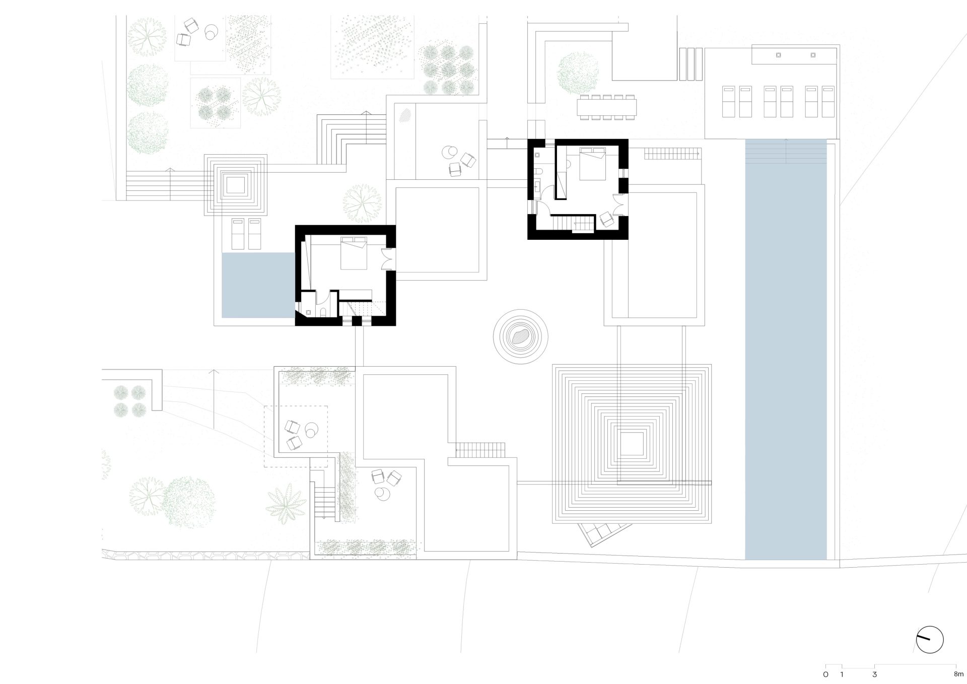 grego residence first floor plan paros greece