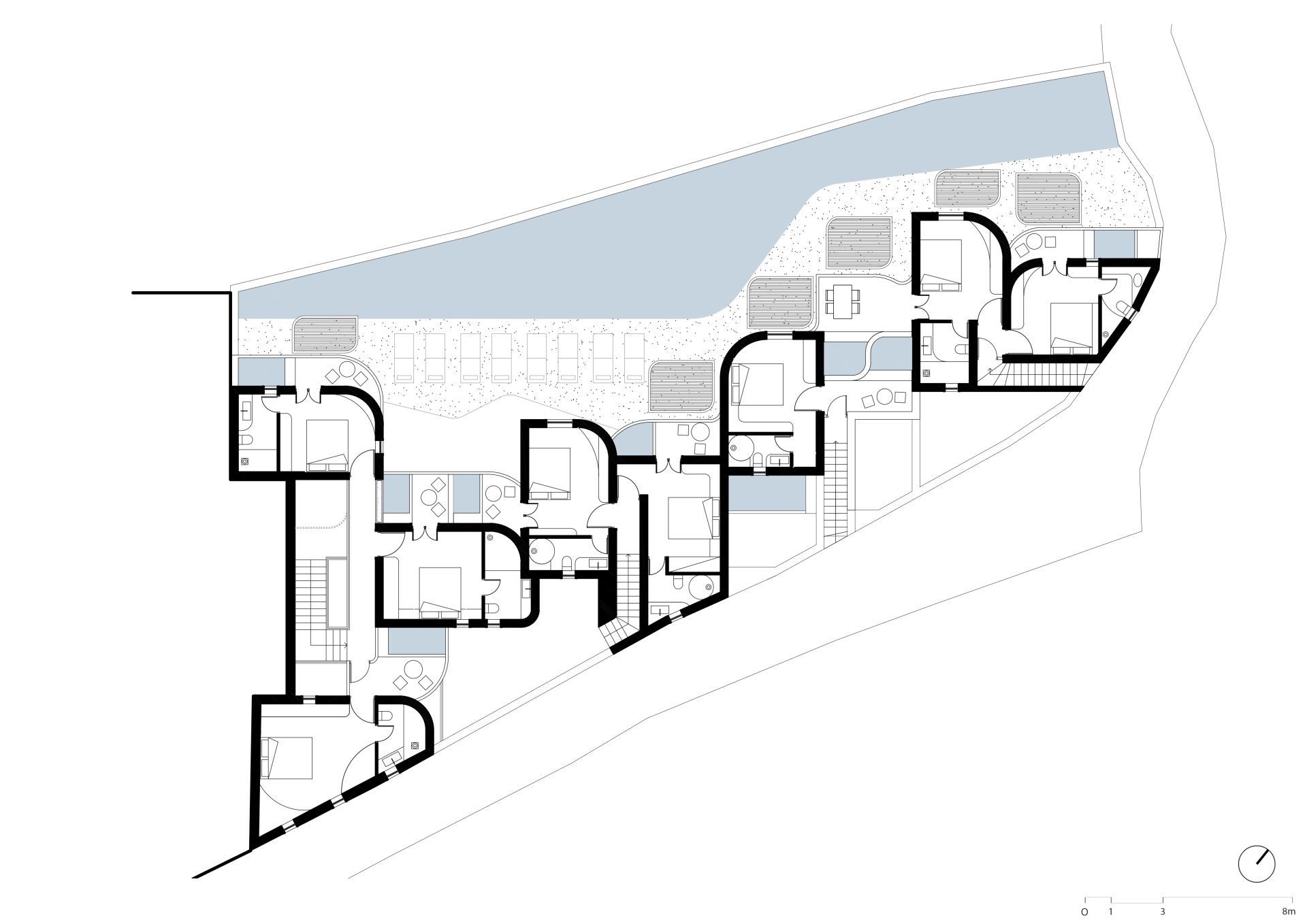 chora hotel ground floor plan kythnos greece