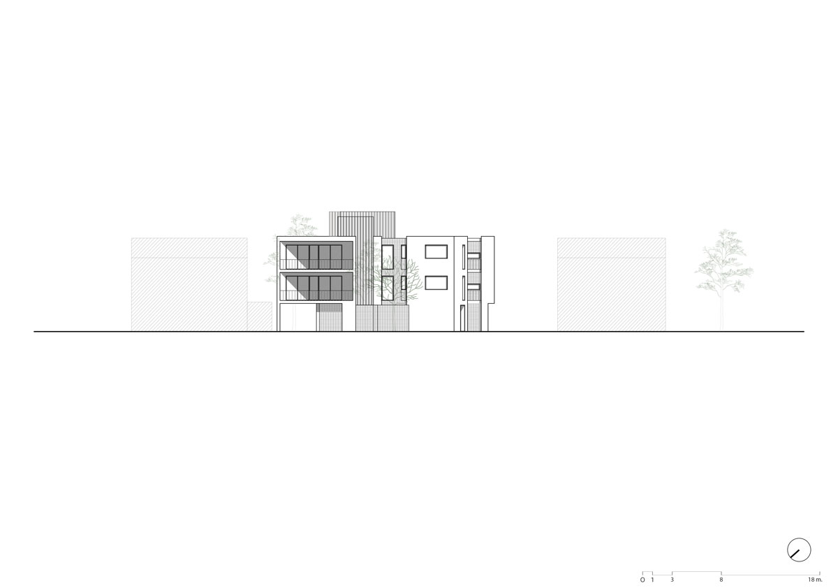 occhiali residence rear elevation